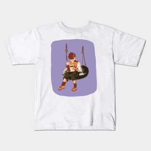 boy reading Kids T-Shirt